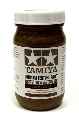 Tamiya 87121 Diorama Texture Soil Effect Dark Earth Paint 250ml